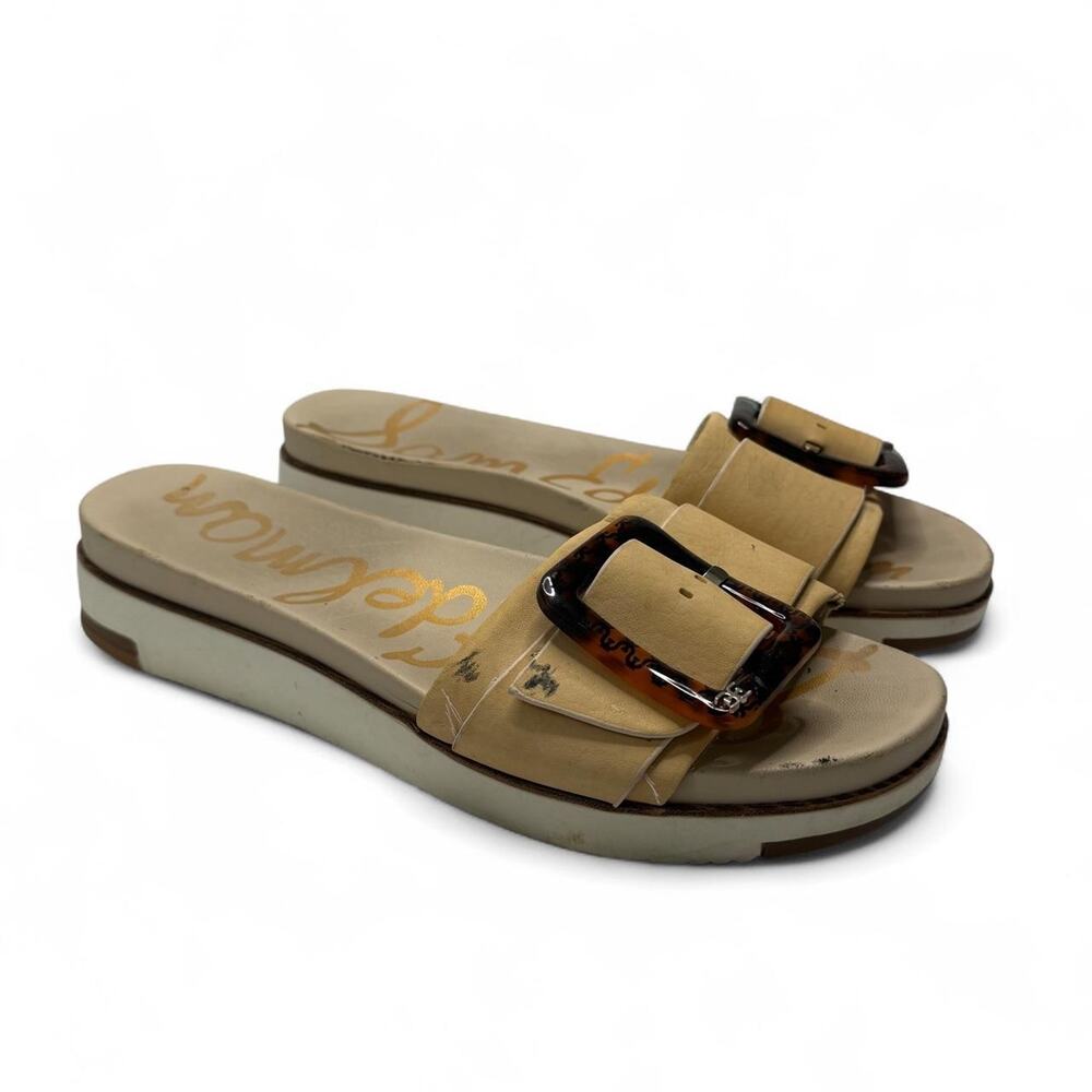 Sam Edelman Ariane cream & tan platform sandals size 10
